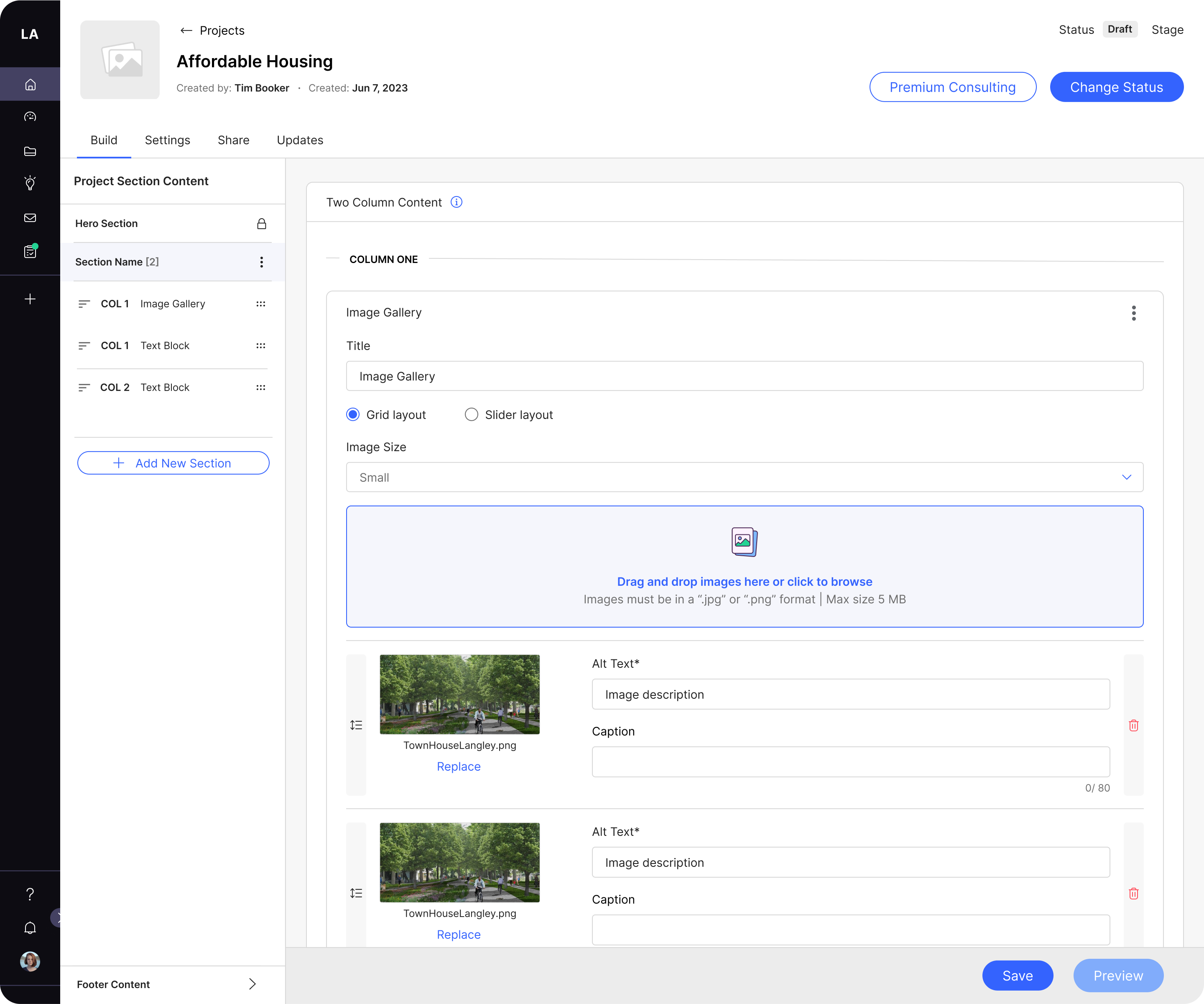 Option #2 - Fields horizontally aligned with image